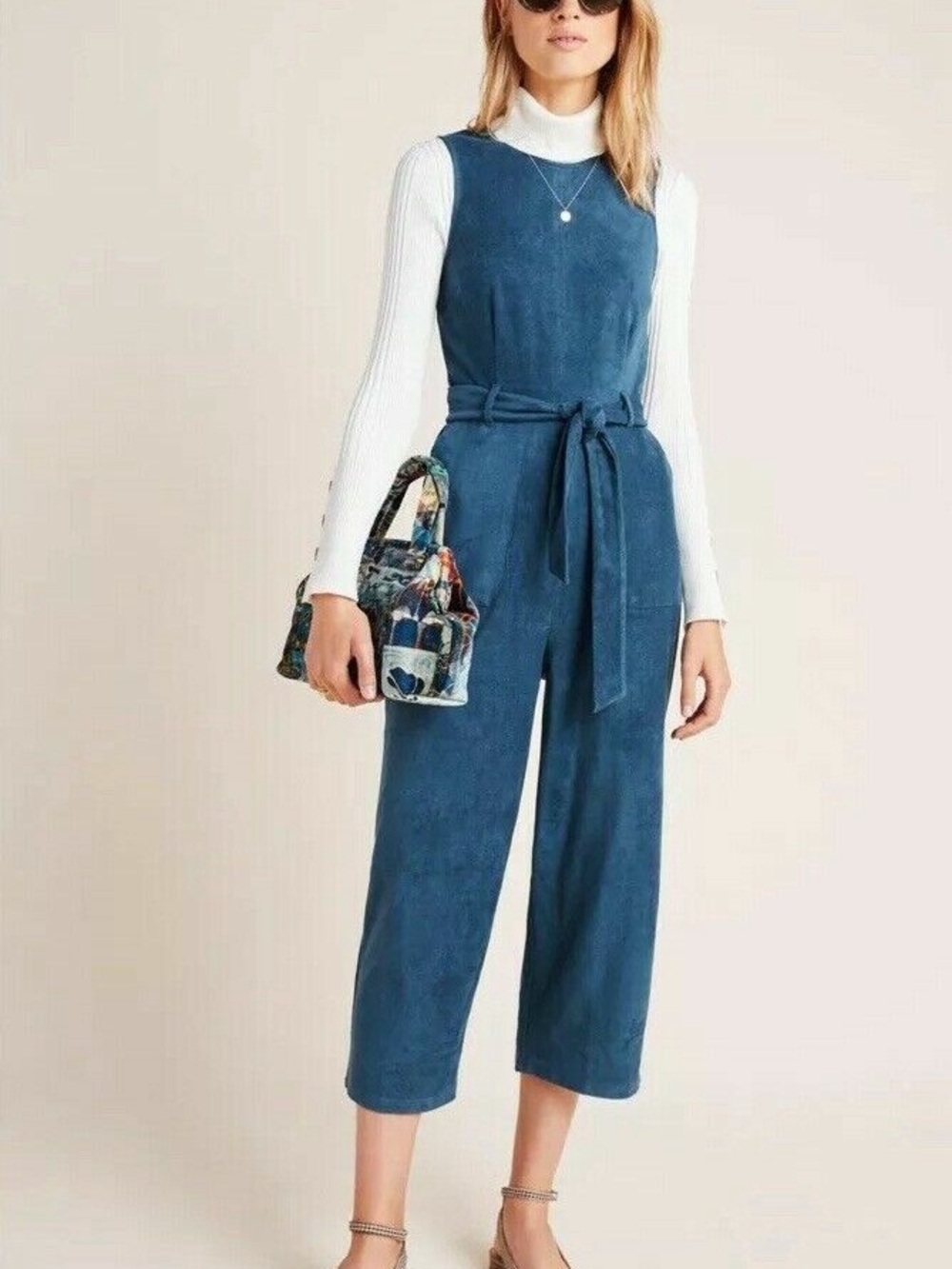 Anthropologie Suede Jumpsuit size XS     MSRP: $170